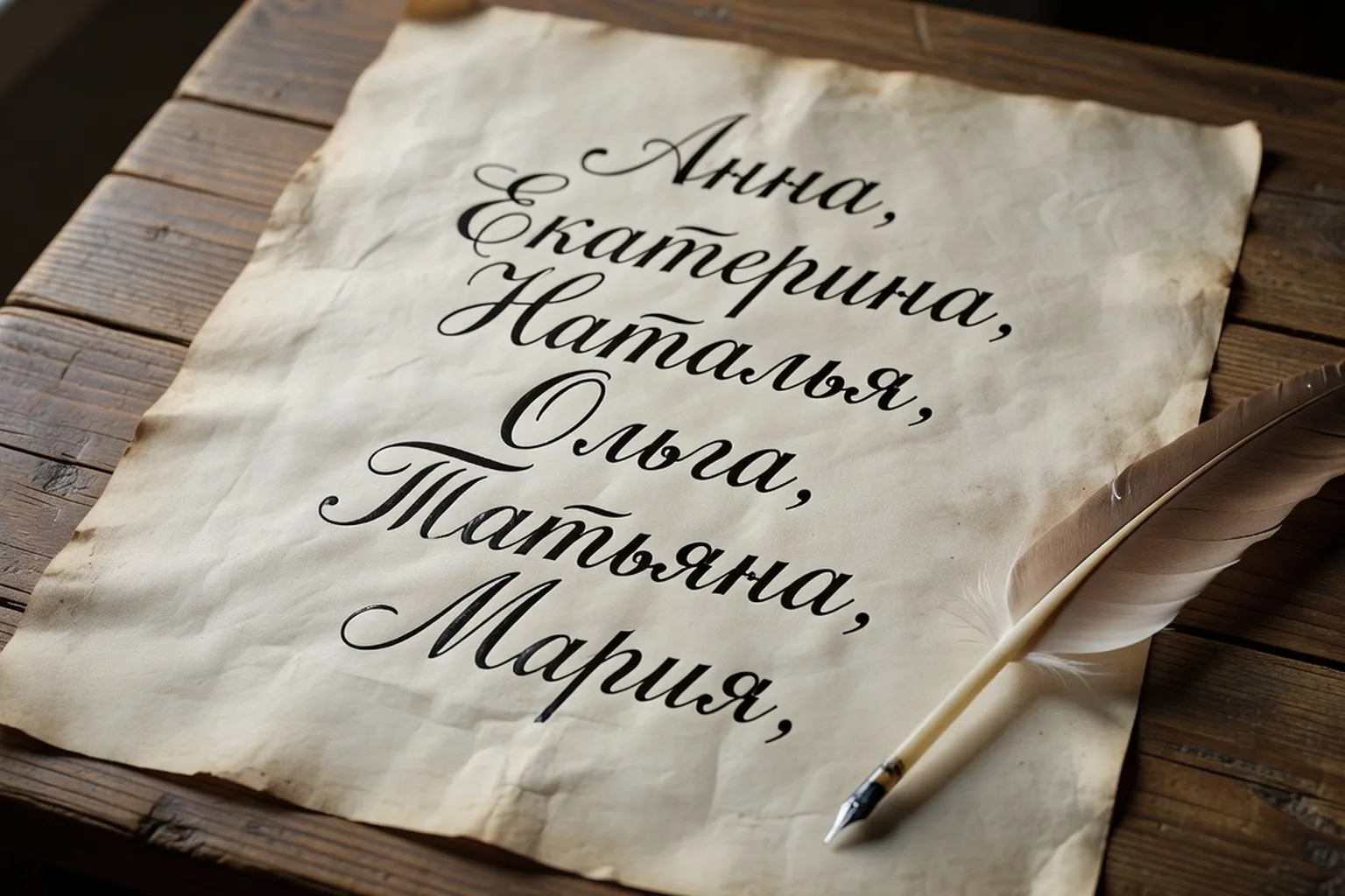 Calligraphie cyrillique prénoms russes féminins populaires 2026