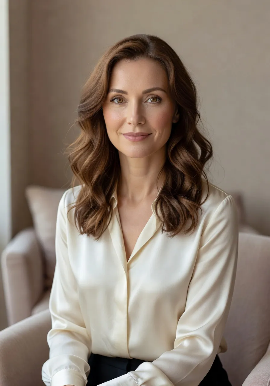 Marina Kozlova, psychologue clinicienne franco-russe, dans son cabinet parisien — portrait éditorial pour l'interview sur la psychologie des femmes russes en couple